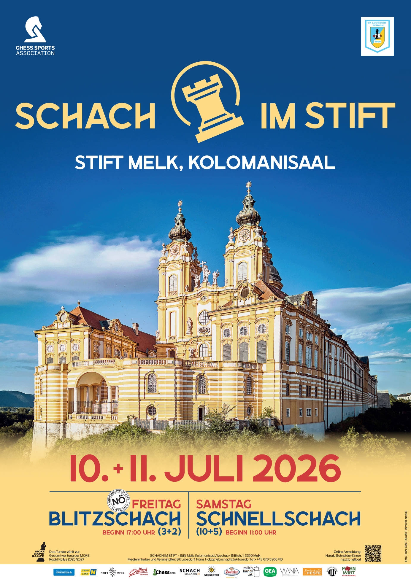 Stift Melk Schachturnier 2026